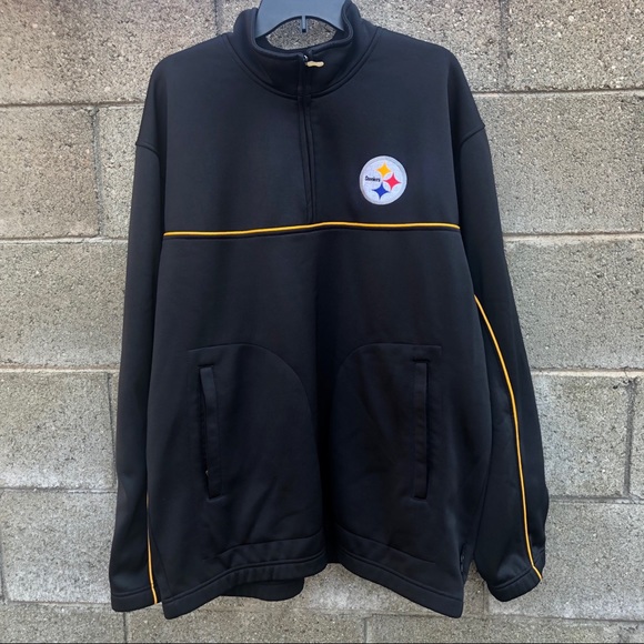 NFL REEBOK PITTSBURGH STEELERS 1/3 Zip Up Jacket